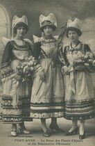 Cartolis Pont-Aven (Finistère) - La Reine des Fleurs d'Ajoncs et ses Demoiselles d' ...