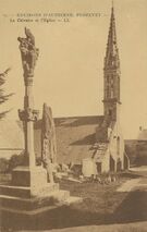 Cartolis Plozévet (Finistère) - Le Calvaire et l'Eglise