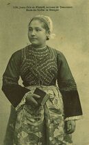 Cartolis Douarnenez (Finistère) - Jeune Fille de Ploaré, environs de Douarnenez