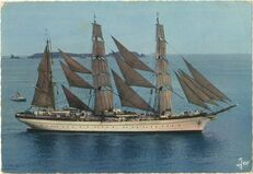 Cartolis Saint-Malo (Ille-et-Vilaine) - Le Gorch Fock devant Cézembre