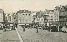 Cartolis Morlaix (Finistère) - Place de Viarmes, un jour de Marché
