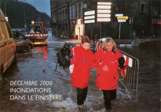 Cartolis Quimper (Finistère) - QUIMPER, les peids dans l'eau...