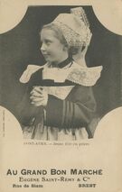 Cartolis Pont-Aven (Finistère) - Jeune fille en prière