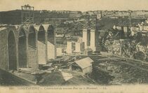 Cartolis  - Construction du nouveau Pont sur le Rhummel.
