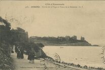 Cartolis Dinard (Ille-et-Vilaine) - Entrée de la Plage et Pointe de la Malouine