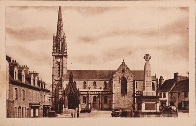 Cartolis Landivisiau (Finistère) - La Place de l'Eglise