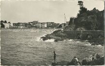 Cartolis Dinard (Ille-et-Vilaine) - La Plage vue de la Promenade de la Malouine