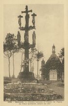 Cartolis Pont-de-Buis (Finistère) - Anciens Calvaire et Porche de l'Eglise du Vieux Qu ...