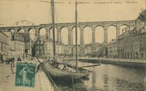 Cartolis Morlaix (Finistère) - Le bassin et le viaduc