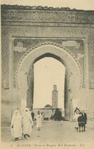 Cartolis  - Porte et Mosquée Bab Berdaïne.