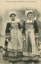 Cartolis Pont-Aven (Finistère) - Jeunes Filles de PONT-AVEN en toilette de grande F ...