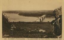 Cartolis Plougastel-Daoulas (Finistère) - Vue panoramique du Pont, à gauche, le fond de la  ...