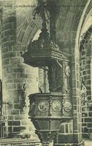 Cartolis Locronan (Finistère) - L'Église - La chaire à précher