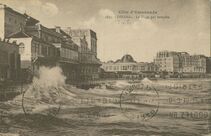 Cartolis Dinard (Ille-et-Vilaine) - La Plage par tempête