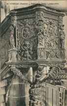 Cartolis Guimiliau (Finistère) - Détail de la Chaire à prêcher (1675)