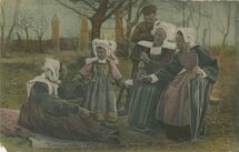Cartolis Pont-Aven (Finistère) - Scène de famille