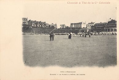 Cartolis Dinard (Ille-et-Vilaine) - La Plage et L'Hôtel du Casino