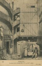 Cartolis Morlaix (Finistère) - Escalier de la Grande-Rue, N°14 (XVe siècle)