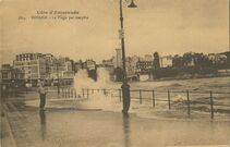 Cartolis Dinard (Ille-et-Vilaine) - La Plage par tempête