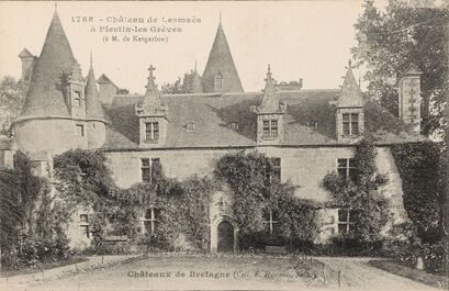 Cartolis Plestin-les-Grèves (Côtes d'Armor) - Château de Lesmaës à Plestin-les Grèves (à M. ...