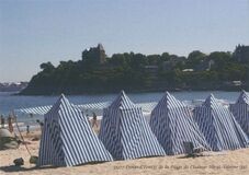 Cartolis Dinard (Ille-et-Vilaine) - Tentes de la Plage de l'Ecluse