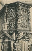 Cartolis Guimiliau (Finistère) - Détail de la Chaire à prêcher (1675)