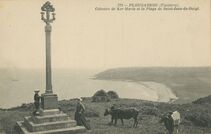Cartolis Plougasnou (Finistère) - Calvaire de Ker-Maria et la Plage de Saint-Jean-du ...
