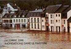 Cartolis Châteaulin (Finistère) - CHÂTEAULIN, la Caisse d'Eparne sous l'eau.