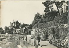 Cartolis Dinard (Ille-et-Vilaine) - Promenade du Clair de Lune et le Yachting-Club.
