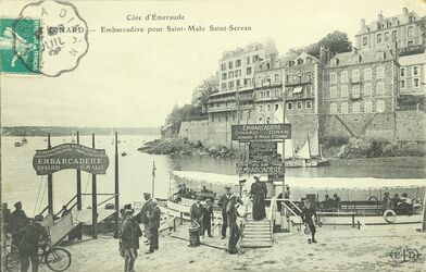 Cartolis Dinard (Ille-et-Vilaine) - Embarcadère pour Saint-Malo Saint-Servan