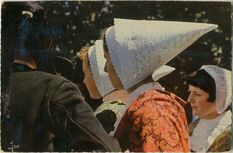 Cartolis Morlaix (Finistère) - Jeunes filles en costume de Morlaix