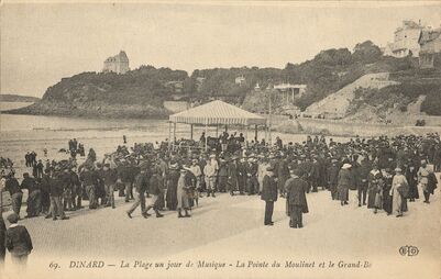 Cartolis Dinard (Ille-et-Vilaine) - La Plage un jour de Musique