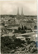 Cartolis Quimper (Finistère) - Vue Panoramique sur les Clochers de la Cathédrale
