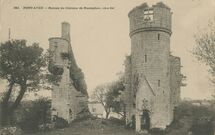 Cartolis Pont-Aven (Finistère) - Ruines du Château de Rustephan, côte Est