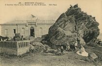 Cartolis Roscoff (Finistère) - L'Institut Marin et le Rocher de Roc'h-Kroum.