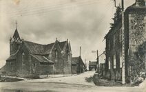 Cartolis Evriguet (Morbihan) - EGLISE ET ROUTE DE BRIGNAC