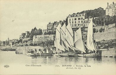 Cartolis Dinard (Ille-et-Vilaine) - Arrivée, la Cale