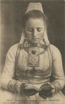 Cartolis Quimper (Finistère) - Robe de procession, pays de QUIMPER