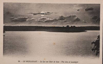 Cartolis Huelgoat (Finistère) - Le Lac au Clair de lune