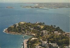 Cartolis Dinard (Ille-et-Vilaine) - La Pointe du Moulinet, la Piscine, au loin: ST-MAL ...