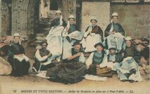Cartolis Pont-l'Abbé (Finistère) - Atelier de Broderie en plein air à Pont-l'Abbé