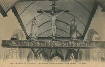 Cartolis Guimiliau (Finistère) - La Grande Poutre sculptée (XVIIe siècle)