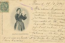 Cartolis Guiscriff (Morbihan) - Jeune fille de Guiscriff