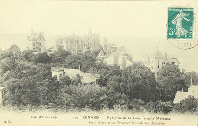 Cartolis Dinard (Ille-et-Vilaine) - Vue prise de la Tour, vers la Malouine