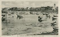 Cartolis Roscoff (Finistère) - Vue du Port à marée basse