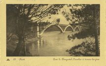 Cartolis Plougastel-Daoulas (Finistère) - Pont de Plougastel-Daoulas à travers les pins