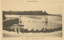 Cartolis Dinard (Ille-et-Vilaine) - Plage de l'Ecluse et Piscine