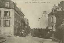 Cartolis Dinard (Ille-et-Vilaine) - Le Carrefour de l'Horloge et le tramway à vapeur  ...