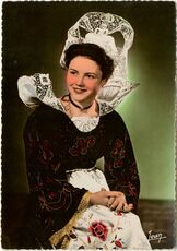 Cartolis Quimperlé (Finistère) - Reine de Cornouaille 1954