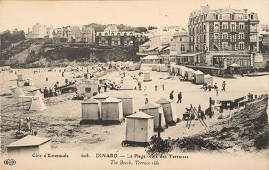 Cartolis Dinard (Ille-et-Vilaine) - La Plage, côté des Terrasses